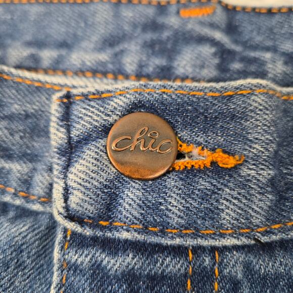 Vintage Eighties Chic Women's Jeans Straight Leg size 11/12 Back Yoke High Waist - Picture 9 of 14